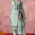 Stunning Sky Blue Thread Embroidered Georgette Straight Suit