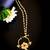 Floral kundan nath with pearl drop & beaded chain
