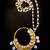 Elegant polki nath with pearl drops