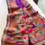 Purple paithani design saree with contrast weaving pallu and blouse