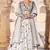 WHITE SEQUIN EMBROIDERED COTTON SILK A LINE LEHENGA CHOLI WITH DUPATTA.