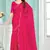 Magenta Zarkan embroidered Satin Chiffon Silk Saree With Matching Blouse