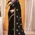black two tone silk blend saree