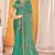 green two tone silk blend saree