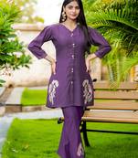 Women Viscose Silk Kurta With Trouser 