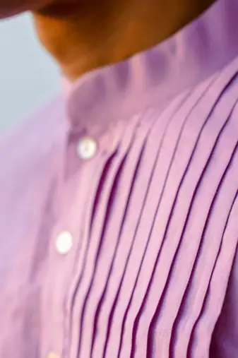 Lavender cotton full sleeve Short kurta for mens