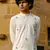 White cotton full sleeve Short kurta for mens