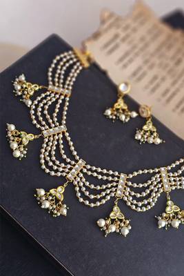 Pearl beads necklace set 2