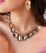 Riyana handmade traditional kundan necklace set