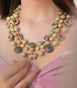 Azura multi layer quartz stone necklace