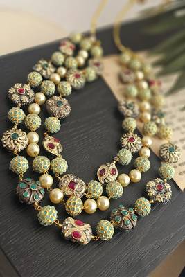 Azura multi layer quartz stone necklace 2