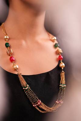 Ethereal quartz & pearl necklace set 2