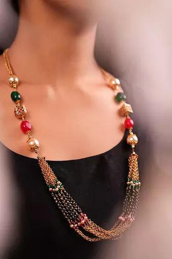 Ethereal quartz & pearl necklace set