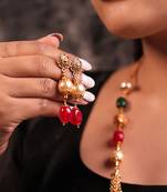 Ethereal quartz & pearl necklace set