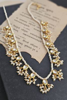 Pearl grace pachi kundan necklace 3