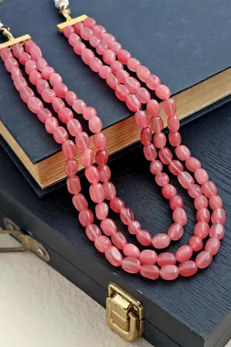Blush blossom pink duldul necklace