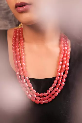 Blush blossom pink duldul necklace