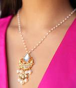 Minimal white pendant necklace