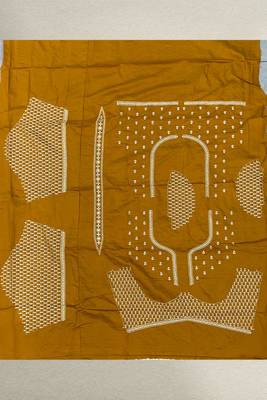 Double Dupatta Raw Silk Gold Designer Lehenga with Unstitched Blouse 4