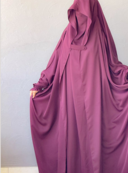 Saudi or Irani Jilbab Full Length Wine and Noise Pc Firdous Fabric