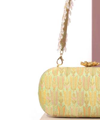 Multicolor silk hand bag 2
