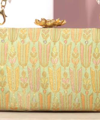 Multicolor silk hand bag 4