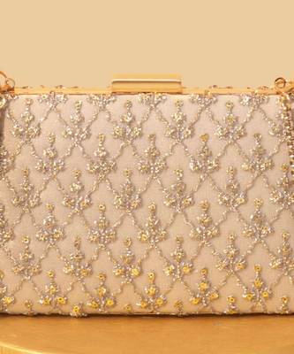 Pink suede embroidered sling bag 2