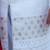 White embroidered georgette sherwani set