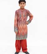 Multicolor sequin embroidered Net kurta Set