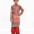 Multicolor sequin embroidered Net kurta Set