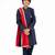 Blue Embroidered silk Sherwani Set