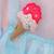 Pink plain cotton silk Co Ord Set With blue Jacket