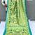 Green paithani silk blend saree with rich contrast weaving pallu and border & blouse