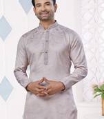 Levender jecquard with pintex work kurta pyjama for mens wear