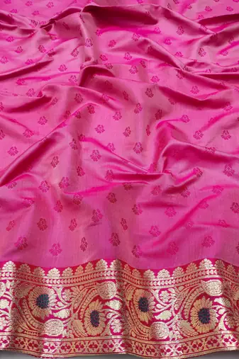 Blue Art silk blend kanjivaram Art silk blend saree with blouse