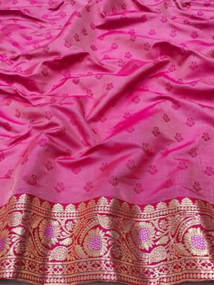 Purple Art silk blend kanjivaram Art silk blend saree with blouse 4