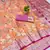 Orange banarasi Art Silk kanjivaram Art Silk saree with blouse