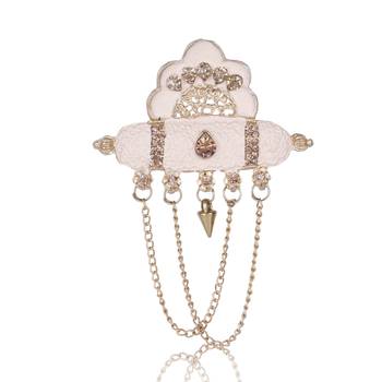Premium Beaded Groom Mala with Elegant Brooch 2