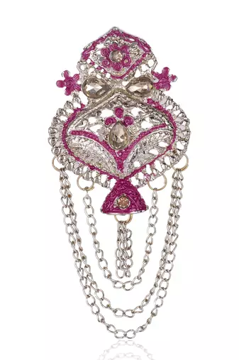 Royal Multi-Layered Groom Sherwani Mala with Decorative Brooch