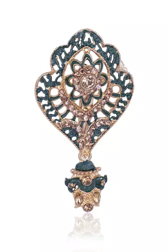 Royal Multi-Layered Groom Sherwani Mala with Decorative Brooch