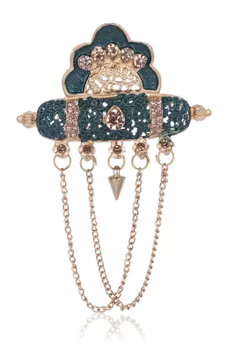 Royal Multi-Layered Groom Sherwani Mala with Decorative Brooch
