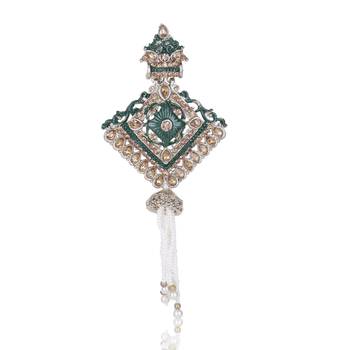 Men s Ethnic Sherwani Mala with Brooch   Perfect for Weddings & Festive Wear 2