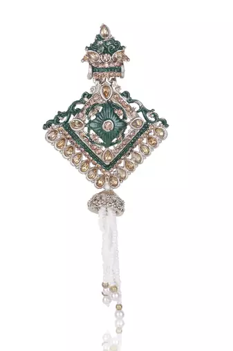 Men s Ethnic Sherwani Mala with Brooch   Perfect for Weddings & Festive Wear