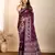 Wine woven patola saree with blouse piece