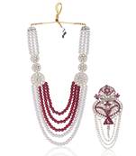 Men s Ethnic Sherwani Mala with Brooch   Perfect for Weddings & Festive Wear