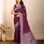 Wine woven patola saree with blouse piece
