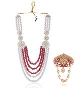 Men s Ethnic Sherwani Mala with Brooch   Perfect for Weddings & Festive Wear