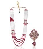 Royal Multi-Layered Groom Sherwani Mala with Decorative Brooch