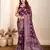 Wine woven patola saree with blouse piece