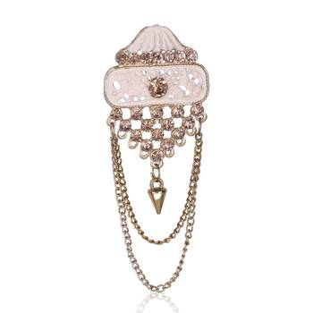 Royal Multi-Layered Groom Sherwani Mala with Decorative Brooch 2